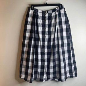 Who What Wear Buffalo Plaid Midi Skirt Size 14